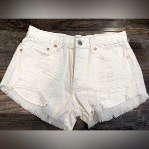 We The Free by Free People White Distressed Denim